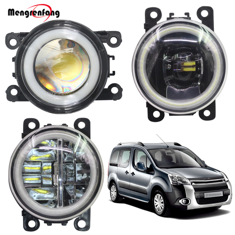 2 X Car H11 Fog Lamp LED Halo Ring Angel Eye DRL Daytime Running Light 12V For Citroen Berlingo B9 2012 2013 2014 2015 ► Photo 1/6