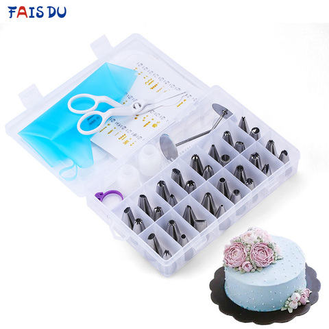 42pcs Pastry Bags Nozzles Converter Set Dessert Confectionery Cake Cream Icing Piping Nozzles Reusable Cake DIY Decorating Tools ► Photo 1/6