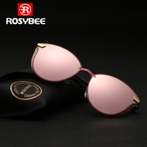 ROSYBEE Cat Eye Sunglasses Women Designer Polarized Fashion Ladies Sun Glasses Female Vintage Shades Girl Feminino Oculos ► Photo 1/6