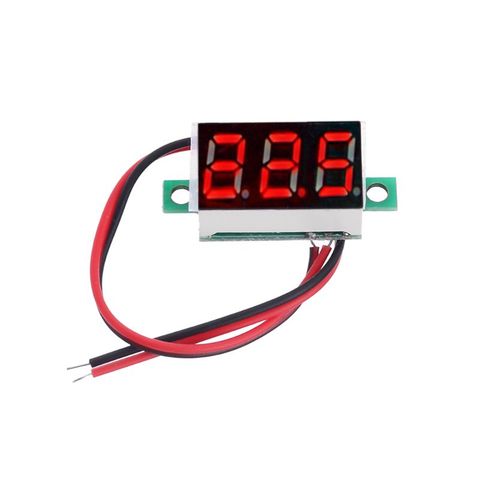 DC 4.5V-30V 0.36 inch 2 wires Digital Voltage Meter Mini Voltmeter Ammeter Vehicle Motor Voltage Panel Meter Red Led Display ► Photo 1/6