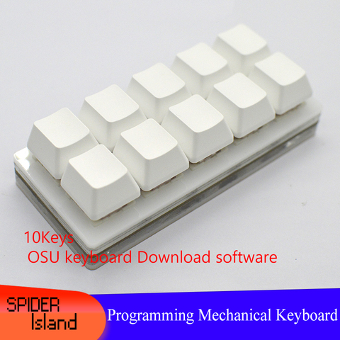 New Programmable Mechanical Keyboard 10 keys Macro keypad Blue / Red Switch DIY USB Programming Shortcut Outemu Hot swap OSU ► Photo 1/6