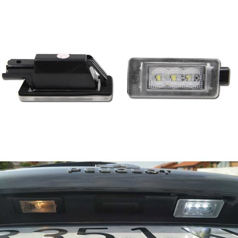 Canbus No Error LED License Number Plate Light For Peugeot 208 308 II 2008 3008 5008 Citroen C5 III OEM# 9682493680 ► Photo 1/6