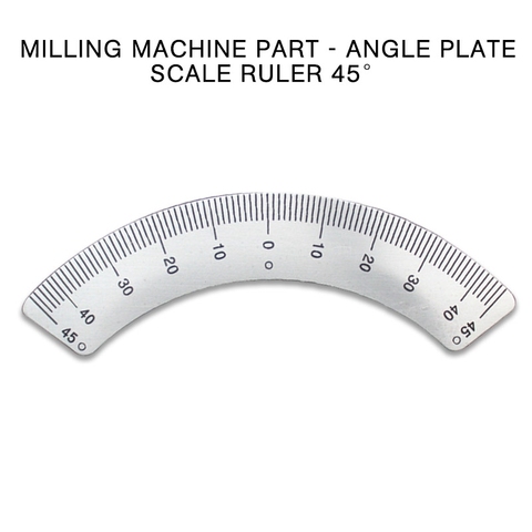 PINTUDY Protractors Milling Machine Part - Angle Plate Scale Ruler 45 Degree Angle Arc M1197 Measuring Gauging Tools Sliver ► Photo 1/6