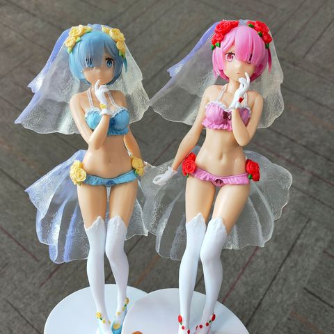 24CM Swimwear Wedding dress Anime cake Re:Life in a different world from zero Brianna Knickerbocker Rem doll Model toys Gift ► Photo 1/6