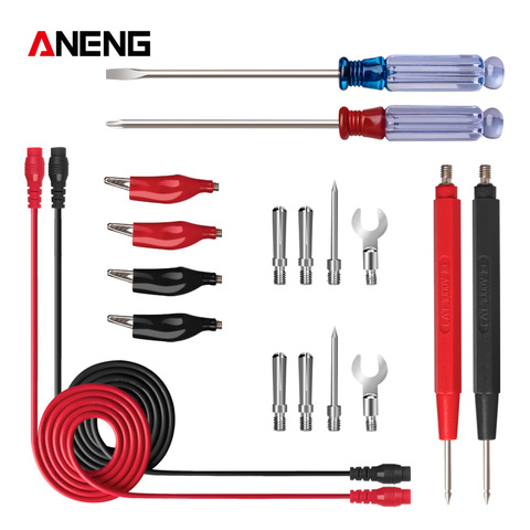 ANENG Multimeter Probe Probes Replaceable Needles Test Leads Kits Probes Multimeter Cables Multimeter Wire Cable Pen Tip ► Photo 1/6
