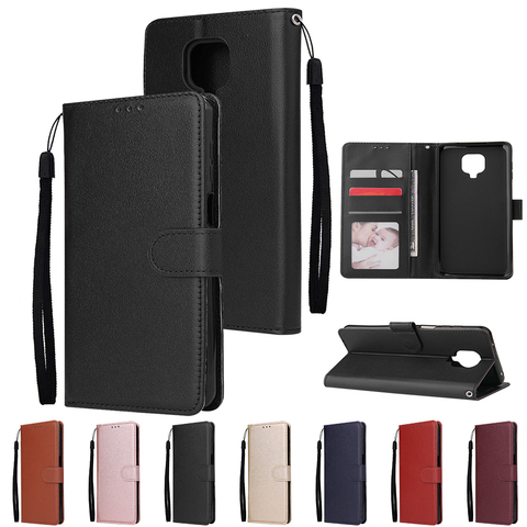 Leather Case for Xiaomi Redmi Note 9 9S 8T 8 7 6 5 4 Pro Max 9 9A 8 8A 7A 6A 5A 4X 5 Plus Funda Pocophone F1 Flip Wallet Coque ► Photo 1/6