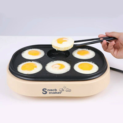 Electric eggs roasted hamburger machine Red beans cake pie Maker MINI breakfast pancake baking crepe Fried Egg frying pan ► Photo 1/1