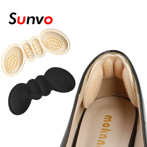 Sunvo Women Insoles for Shoes High Heels Adjust Size Adhesive Heel Liner Grips Protector Sticker Pain Relief Foot Care Inserts ► Photo 1/6