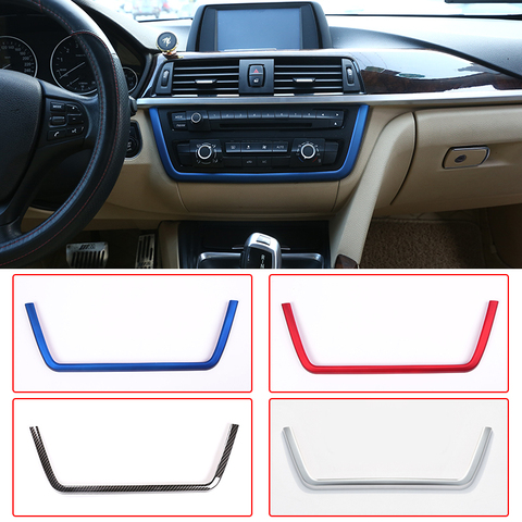 Car Center Console Multimedia Frame Trim ABS Chrome For BMW 3 4 Series 3 Series GT F30 F36 316 318 320 2013-2022 Car Accessories ► Photo 1/6