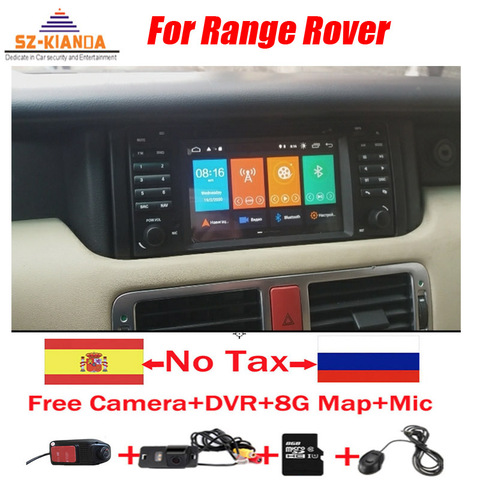 Android 10 Car DVD GPS Navigation for Range Rover 2002-2005 Wifi 3G GPS Bluetooth Radio RDS USB Steering wheel control Mirror ► Photo 1/6