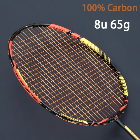 Ultralight 8U 65g Carbon Professional Badminton Racket Strings Strung Bag Multicolor Z Speed Force Raket Rqueta Padel 22-30LBS ► Photo 1/6