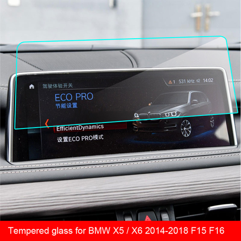 Tempered Glass Touch Screen Protector For BMW X5 / X6 2014-2022 F15 F16 Screen Car Navigation Screen Protector ► Photo 1/2