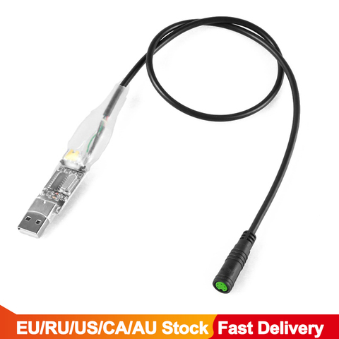 eBike USB Programming Cable for 8fun / Bafang BBS01 BBS02 BBS03 BBSHD Mid Drive / Center Electric Bike Motor Programmed Cable ► Photo 1/6