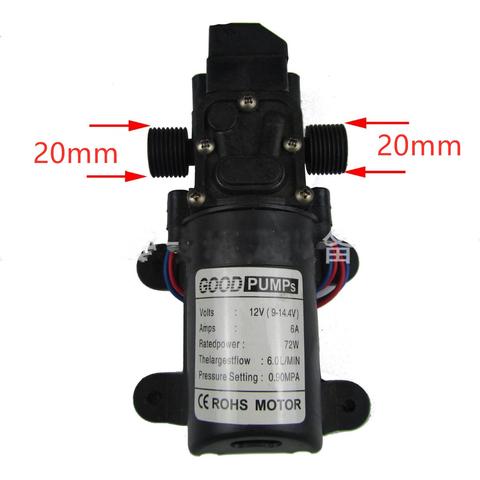 NEW DC 12V 130PSI 6L/Min Water High Pressure Diaphragm Self Priming Pump 70W ► Photo 1/6