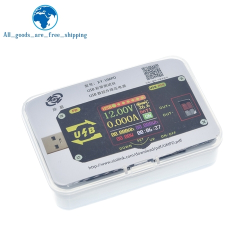 USB Color screen charging tester Numerical control voltage Buck and boost power supply Applicable model:XY-UMPD ► Photo 1/6