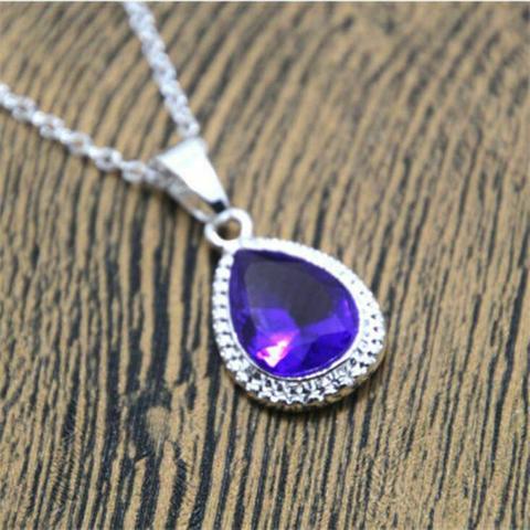 Sofias Amulet Princess Necklace purple Rhinestone Necklace the First Costume jewelry ► Photo 1/3