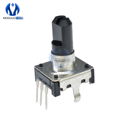 Rotary Encoder Audio Digital Potentiometer 15mm Handle DC 5V 10mA 360 Degree Angle 20 Pulse for PIC Or Microcontroller ► Photo 1/6