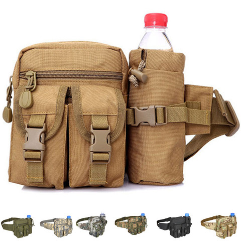 Waterproof Nylon Men Fanny Pack Tactical Military Army Waist Bag Hiking Outdoor Camping Shoulder Bum Belt Bum Sport Chest Bags ► Photo 1/6