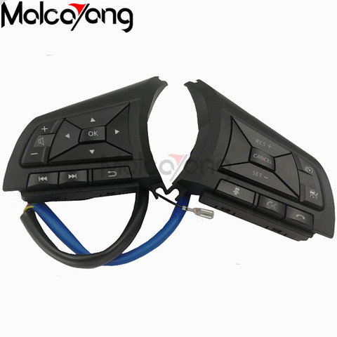 Car Cruise Control Steering Wheel Buttons Switch Black For Nissan Qashqai Serena 2017 Note 2022 ► Photo 1/6