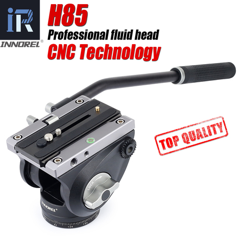 H85 CNC technology Video Fluid Head 10kg load Hydraulic Damping adjustable Tripod Heads Manfrotto 501PL Q. R. Plate for Monopod ► Photo 1/6