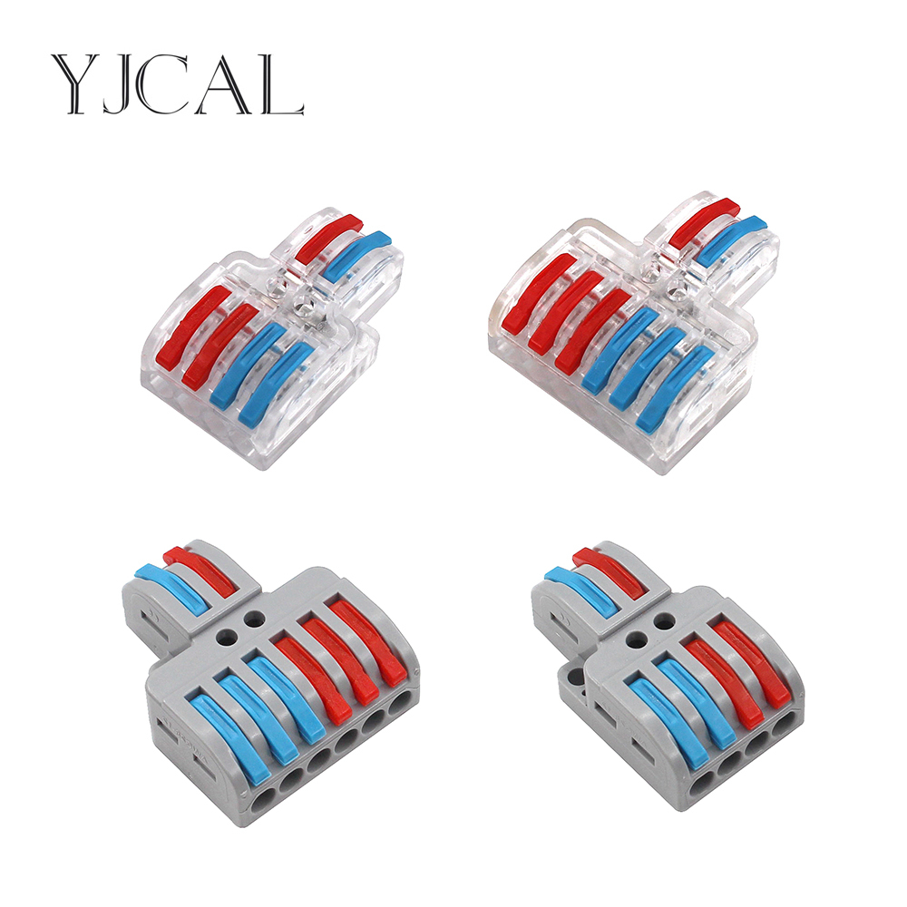 5PCS SPL-42/62 2 In 4/6 Out Mini Quick Wire Connector Wiring Cable Connector