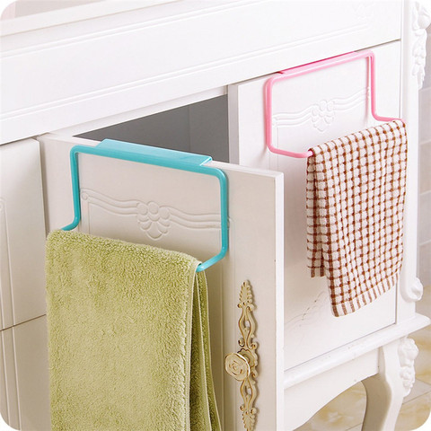 Towel Rack Hanging Holder Organizer Bathroom Kitchen Cabinet Cupboard Hanger Cabinet Wash Cloth Hook Shelf Storage Rack rack ► Photo 1/6