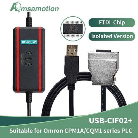 Suitable Omron PLC Programming Cable USB-CIF02+ Download Cable CPM1A/2A/CQM1/C200HS PLC Data Line ► Photo 1/5