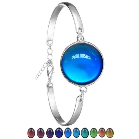 Classic Temperature Change Color Mood Bracelet Hot Sale Jewelry Smart Discolor Bangles Best Gift For Friends Free Shipping ► Photo 1/5