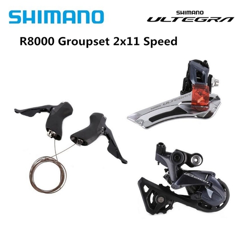 Shimano ULTEGRA R8000 22 speed Trigger Shifter + Front Derailleur + Rear Derailleur SS GS Groupset update from 6800 ► Photo 1/6