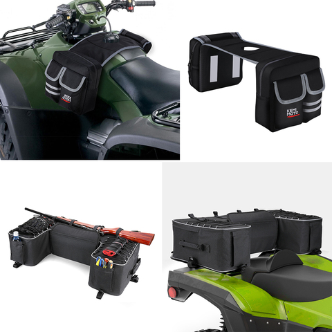 ATV Rear Rack Bag Package Storage + Motorcycles Fuel Tank Bag Saddlebag For Yamaha Big Bear 400 for Polaris 300 for Can Am ► Photo 1/6