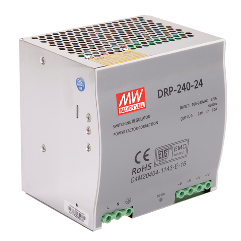 1pcs Single Output DR-240 240W Din Rail Switching Type Industrial Power Supply 12V 15V 24V 36V 48V ► Photo 1/3