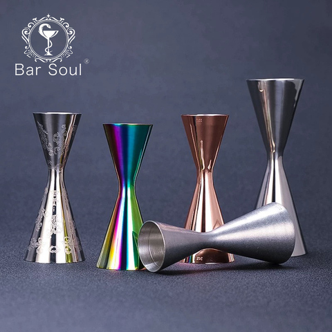 Bar Soul Cocktail Bar Jigger Japanese Integrated Stainless Steel Jigger Double Spirit Measuring Cup Professional Bartender Tools ► Photo 1/6