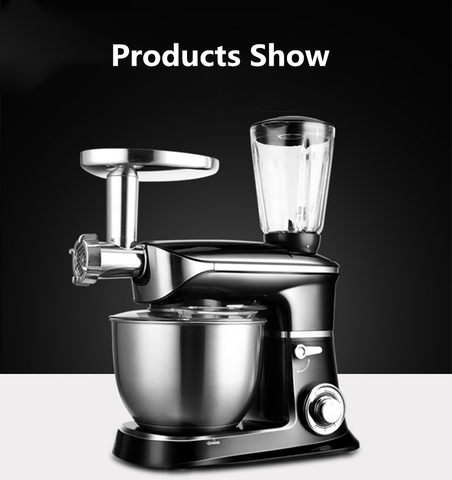 1300W 6.5L Planetary Mixer,electric Stainless Steel Mixer with bowl，chopper juicer Cream Cake Bread Kitchen Food Mixer 1300 ► Photo 1/6