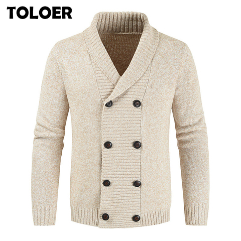 2022 New Cardigan Sweater Men Thick Slim Fit Sweater Coat Jumpers Knitwear High Quality Autumn Korean Style Casual Mens Sweaters ► Photo 1/6