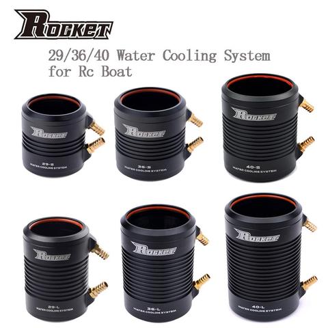 Rocket Aluminum 29 36 40 Water Cooling Jacket Cover for 2948 2968 3660 3670 3680 4074 4082 4092 RC Boat Brushless Motor ► Photo 1/6