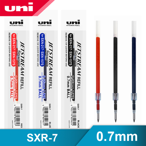 12 Pcs/Lot Mitsubishi Uni SXR-7 Jetstream Series Smooth Ballpoint Pen Refill 0.7mm For SXN-1000/SXN-157S/SXN-189DS Gel Pens ► Photo 1/6