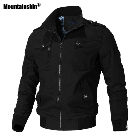 Mountainskin Casual Jacket Men Spring Autumn Army Military Jackets Mens Coats Male Outerwear Windbreaker Brand Clothing SA779 ► Photo 1/6