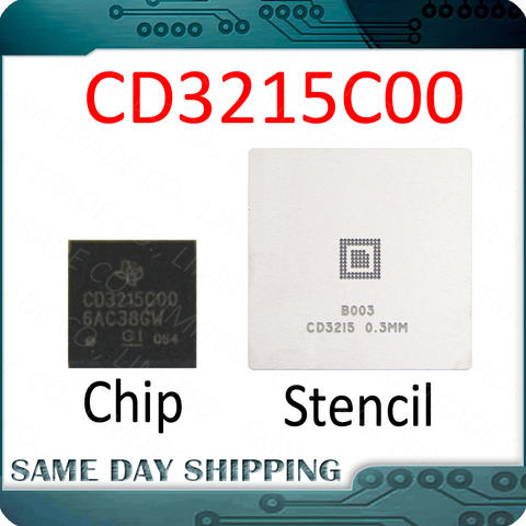 New CD3215C00 Chip with Stencil for Macbook Pro A1706 A1707 A1989 A1990 USB-C Port Controller IC CD3215COO Motherboard Repair ► Photo 1/6