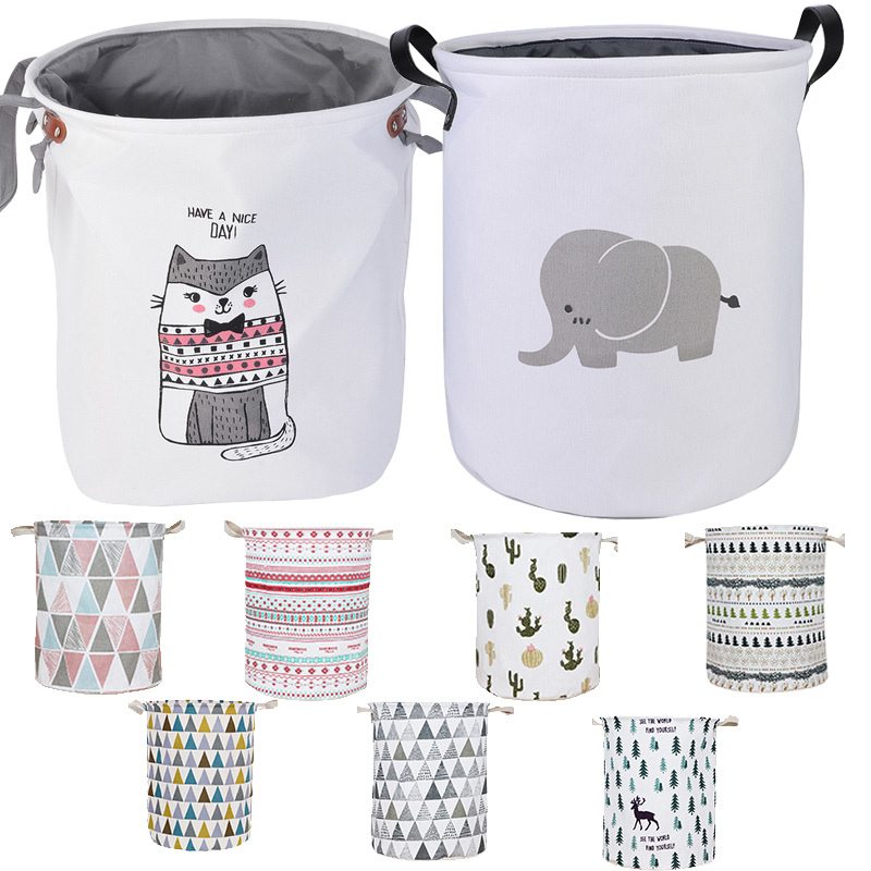Baby Laundry Basket  Foldable Toy Storage Bucket Dirty Clothes Basket Box NEW 