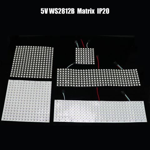 5V Ws2812b Matrix DIY Gyverlamp kit 16x16 led Panel address Flexible can bend,waterproof / non-waterproof 8X32 8X8,SK6812 ► Photo 1/6