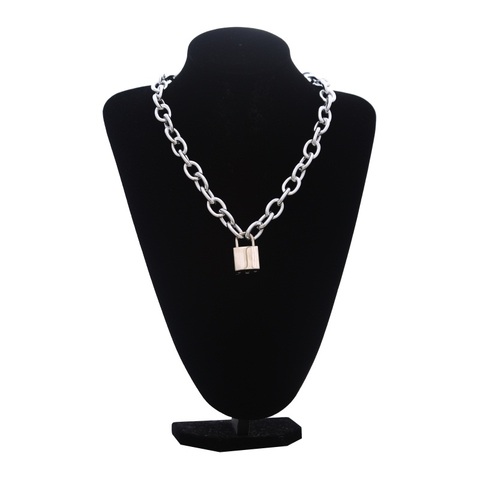 Punk Padlock Chain Necklace 