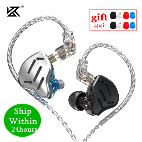 KZ ZAX 7BA 1DD 16 Unit Hybrid In-ear Earphones Metal HIFI Headset Music Sport KZ ZSX ZS10 PRO AS12 AS16 CA16 C10 PRO VX BA8 DM7 ► Photo 1/6
