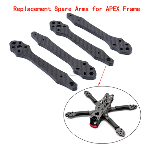 3K Full Carbon Fiber 5.5mm Replacement Spare Arm for APEX 5inch 225mm / 6inch 260mm / 7inch 295mm FPV Racing Drone Quadcopter ► Photo 1/6
