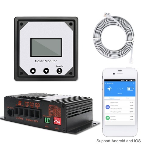 MPPT App MPPT Solar Charge Controller Monitoring Solar Panels Charge Controller Auto Solar Battery Charging Regulators 20A 12V ► Photo 1/6