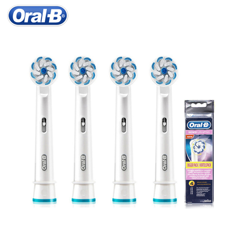 Oral B EB60 Electric Toothbrush Replacement Heads Soft Superfine Bristles Sensitive Gum Care Removal Stains Oralb Heads ► Photo 1/5