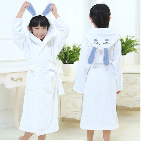 Autumn Winter Kids Sleepwear Robe Cotton Warm Baby Boy Girl Bathrobe 4-18 Years Teenagers Children Pajamas For Boys Girls ► Photo 1/5