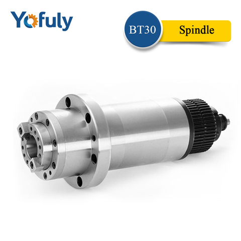 ATC  Spindle BT30 Spindle CNC Router Milling Spindle Motor with Synchronous Belt for BT30  for BT30 Spring + Drawbar ► Photo 1/6