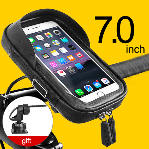 Mobile Bicycle Handlebar Stand Waterproof Bike Phone Holder Wall Motorcycle Handlebar Mount Bag For iPhone Samsung Phone Support ► Photo 1/6