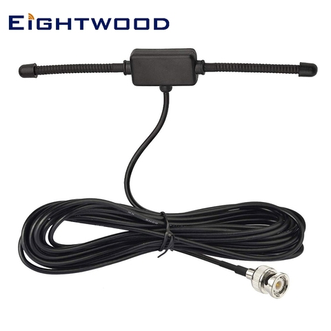 Eightwood VHF UHF Car Truck Police Scanner Adhesive Antenna Vehicle Ham Amateur Radio Mobile Scanner BNC Male Dipole Aerial ► Photo 1/6