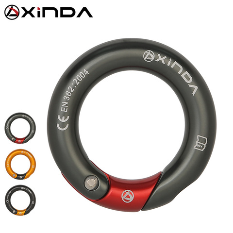 XINDA outdoor 23kN Openable Ring 7075 aluminium multi directional gated ring for climbing ► Photo 1/6